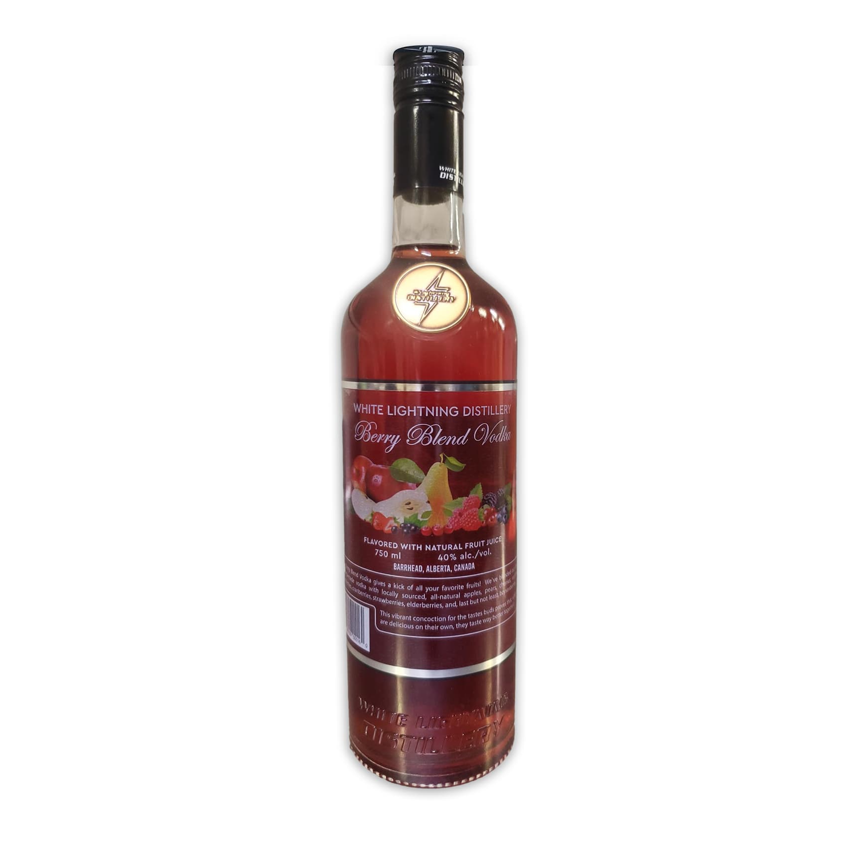 White Lightning Distillery premium small-batch spirits bottle