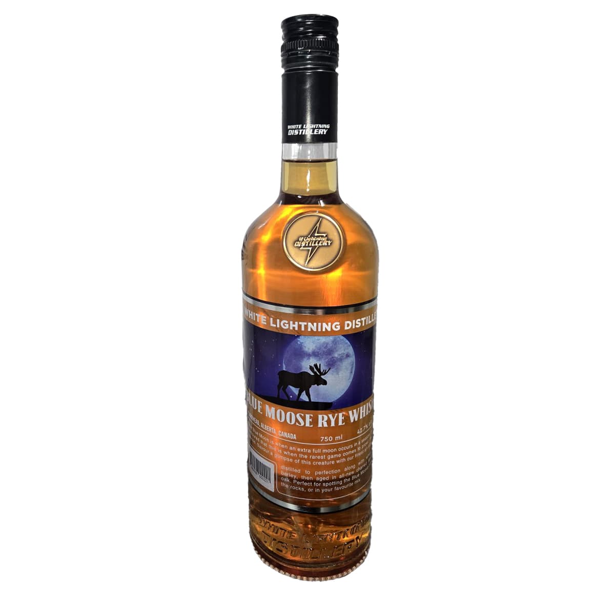 White Lightning Distillery premium small-batch spirits bottle
