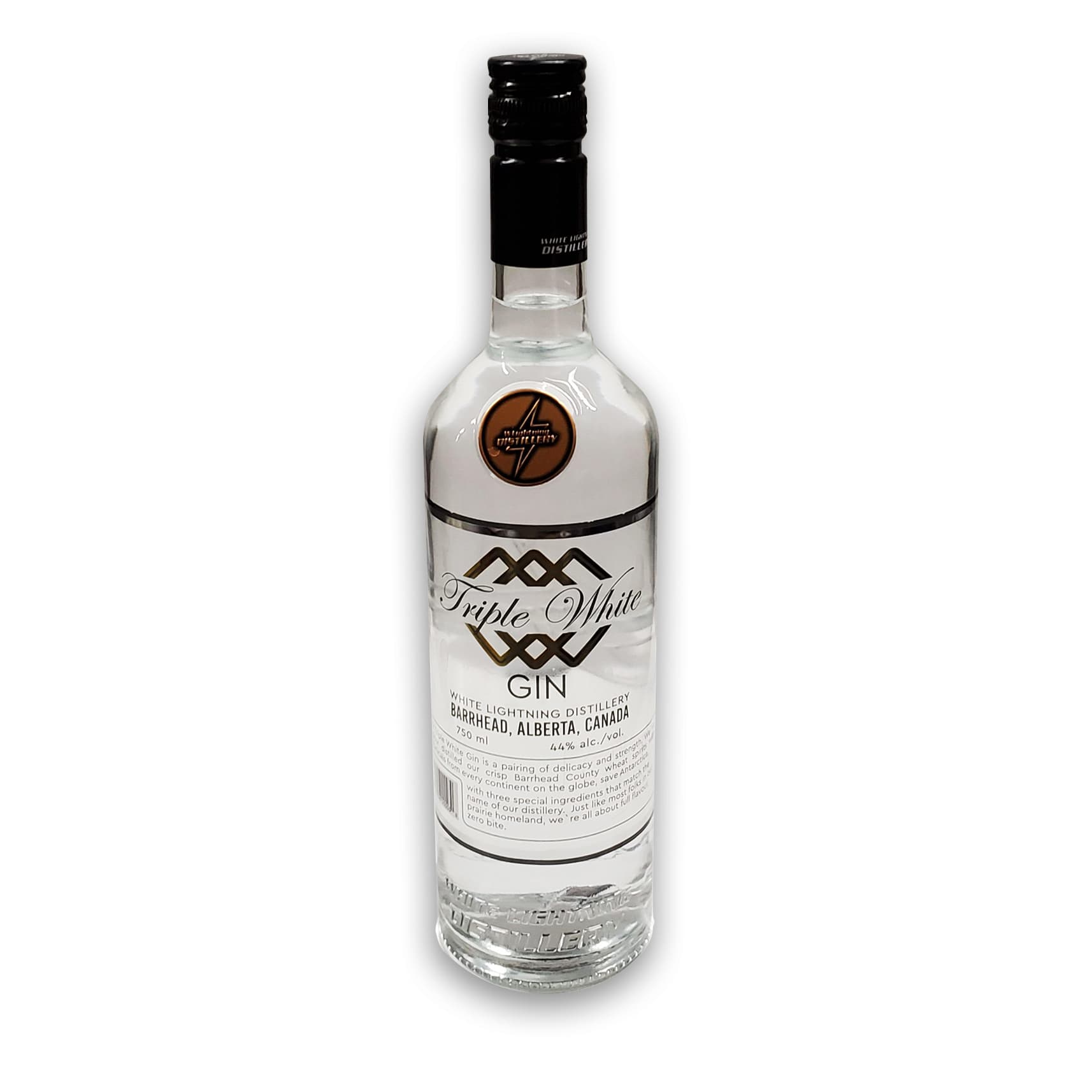 White Lightning Distillery premium small-batch spirits bottle